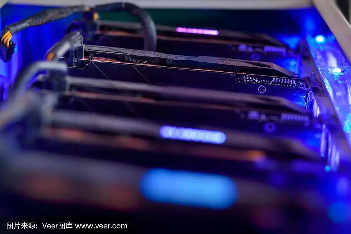 Expansive cryptocurrency mining farm with operational miners